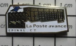 1417 Pin's Pins / Beau Et Rare / POSTES / C'était Il Y A 30 Ans ... LA POSTE AVANCE EPINAL CT CENTRE DE TRI - Poste