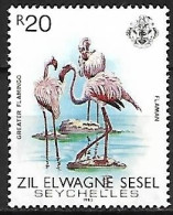 Zil Elwange Sesel (Seychelles) - MNH ** 1983 :   Greater Flamingo  -  Phoenicopterus Roseus - Fenicotteri