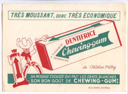 Buvard 18 X 12.5 Dentifrice Chewing-gum (2)  Cow Boy  Dessin De Christian Merry - D