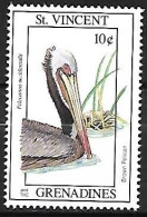 St Vincent & The Grenadines - MNH ** 1993 :  Brown Pelican  -  Pelecanus Occidentalis - Pelikane