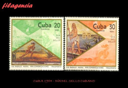 CUBA MINT. 1984-12 DÍA DEL SELLO CUBANO. PINTURA MURAL. MINISTERIO DE COMUNICACIONES - Unused Stamps
