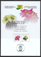 Türkisch Zypern 2019**, Kakteenblüten, Schmuckblatt  / Turkish Cyprus 2019, MNH, Cactus Flowers, Decorative Sheet - Andere & Zonder Classificatie