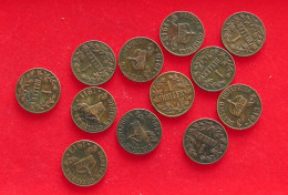 COLLECTION LOT GERMANY EAST AFRICA 1 HELLER 12PC 40G #xx40 1030 - Africa Orientale Tedesca