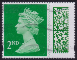 GREAT BRITAIN GB 2022 QE2 Barcoded Machin 2nd M22L MAIL - USED @Q2529 - Machins