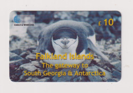 FALKLAND ISLANDS - Chinstrap Penguin Remote Phonecard - Islas Malvinas