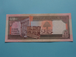 1988 - 500 Livres Mille ( Banque De Liban ) Lebanon 1988 ( For Grade, Please See SCANS ) UNC ! - Libano