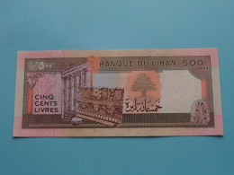 1988 - 500 Livres Mille ( Banque De Liban ) Lebanon 1988 ( For Grade, Please See SCANS ) UNC ! - Liban