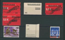 République Du Zaïre (1977) - N°907/13** (6 Valeurs) + Variété De Surcharge. Voir Description - Unused Stamps