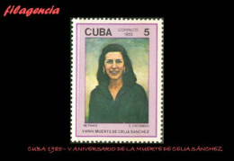 CUBA MINT. 1985-02 V ANIVERSARIO DE LA MUERTE DE CELIA SÁNCHEZ - Unused Stamps