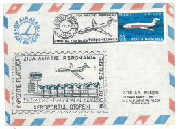 COV 64 - 252 OTOPENI, Aviation Day, Romania, - Cover - Used - 1983 - Lettres & Documents