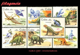 CUBA MINT. 1985-05 VALLE DE LA PREHISTORIA. PARQUE NACIONAL BACONAO. DINOSAURIOS - Unused Stamps