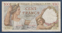 100 Francs  SULLY Du  8 - 2 - 1940 - 100 F 1939-1942 ''Sully''