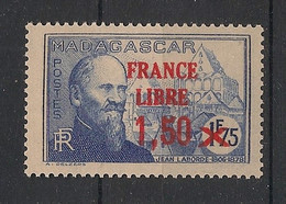 MADAGASCAR - 1942 - N°Yv. 263 - France Libre 1f75 Sur 1f50 - Neuf Luxe ** / MNH / Postfrisch - Neufs