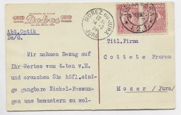 ROMANIA ROUMANE 2 LEIX2 CARTE PRIVEE TIMISUARA 1924 TO FRANCE - Storia Postale