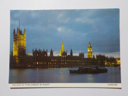 LONDON    Houses Of Parliament By Night - Houses Of Parliament