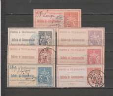FRANCE 7 TIMBRES TELEPHONE OBLITERES DE 1897 & 1900   Cote : 100 € - Telegraph And Telephone