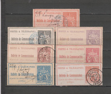 FRANCE 7 TIMBRES TELEPHONE OBLITERES DE 1897 & 1900   Cote : 100 € - Télégraphes Et Téléphones