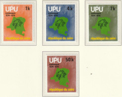 Zaïre 1976, Postfris MNH, 100 Jahre Weltpostverein (UPU). - Nuevos