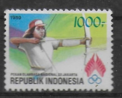 INDONESIE   N° 1201    * *  ( Cote 4e )  Tir A L Arc - Tir à L'Arc