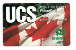 UCS Carte Prépayée Magnétique GSM CANADA Card ( D 1007) - Kanada