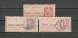 FRANCE 3 TIMBRES TELEPHONE OBLITERES DE 1897 & 1900   Cote : 38 € - Telegraph And Telephone