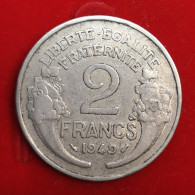 1949 - 2 Francs Morlon Aluminium-magnésium - France - 2 Francs