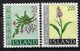 Islande 1968 N° 370/371  Neufs ** MNH Fleurs - Ungebraucht