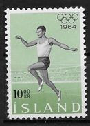 Islande 1964 N° 342  Neuf ** MNH Sports, Jeux Olympiques De Tokyo - Unused Stamps