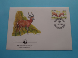 WWF World Wildlife Fund > Official FDC 1984 > ACCRA-GHANA ( See Scans For Detail ) ! - Ghana (1957-...)