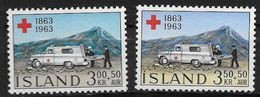 Islande 1963 N° 330/331  Neufs ** MNH Croix Rouge - Ongebruikt