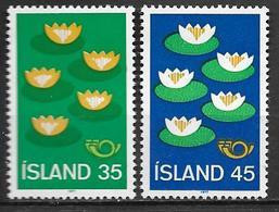 Islande 1977 N° 473/474 Neufs ** MNH Norden Nénuphars - Nuevos