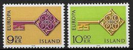Islande 1968 N° 372/373  Neufs ** MNH Europa - Unused Stamps