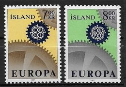 Islande 1967 N° 364/365  Neufs ** MNH Europa - Ongebruikt