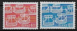 Islande 1969 N° 381/382  Neufs ** MNH Centenaire Communauté Scandinave Bateaux Vikings - Unused Stamps