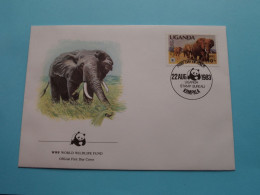 WWF World Wildlife Fund > Official FDC 1983 > UGANDA Kampala ( See Scans For Detail ) ! - Ouganda (1962-...)