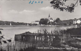 E4109) MARIA WÖRTH Am WÖRTHERSEE - Kärnten - Steg Im Vordergrund Und Blick Auf Haus U. Kirche ALT! - Maria Wörth