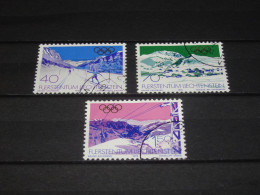 LIECHTENSTEIN   SERIE  735-737  OLYMPISCHE SPELEN   GEBRUIKT (USED) - Used Stamps