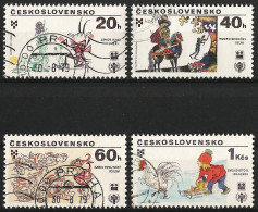 Czechoslovakia 1979 - Mi 2517/20 - YT 2345/48 ( Book Illustrations For Children ) - Used Stamps