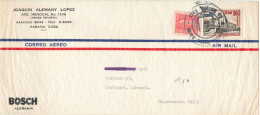Cuba Air Mail Cover Sent To Germany - Luftpost