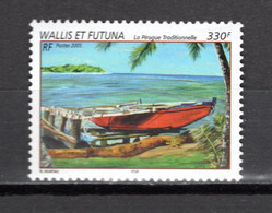 WALLIS ET FUTUNA N° 632   NEUF SANS CHARNIERE COTE 6.60€     BATEAUX PIROGUE - Neufs