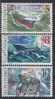 Slovakia 1994  Ships (o) Mi.213-215 - Oblitérés