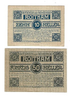 **notgeld   Austria  Roitham   Serie Compleet    843b  Cat Val 2,00 Euro - Austria