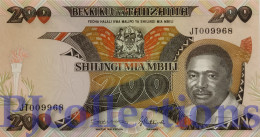 TANZANIA 200 SHILINGI 1992 PICK 20 UNC LOW SERIAL NUMBER "JT009968" - Tanzania