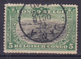 Belgium Congo 1910 Mi. 15, 5c. Hafen Von Matadi Deluxe (Inverted) DIMA 1910 Cancel !! - Usati
