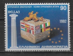 GRECE   N° 1812    * *   Drapeaux Europe - Instituciones Europeas