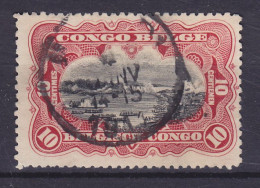 Belgian Congo 1910 Mi. 16, 10 C. Szene Am Kongo MATADI 1911 Cancel - Gebraucht