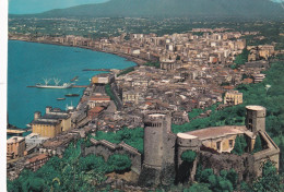 Cartolina Castellammare Di Stabia ( Napoli ) Panorama E Castello Angioino - Castellammare Di Stabia