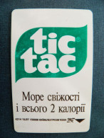 Phonecard Chip Advertising Tic Tac K214 10/97 150,000ex. 840 Units UKRAINE - Ucraina
