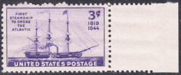 !a! USA Sc# 0923 MNH SINGLE W/ Right Margin - Steamship - Nuovi