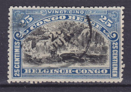 Belgian Congo 1915 Mi. 28, 25c. Inkissifälle Waterfall Wasserfälle - Gebraucht